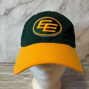 Official CFL Edmonton Elks/Eskimos Green & Gold Baseball Hat Cap Unisex